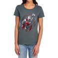 thumbnail image 1 of Superman Propaganda Superman Women's T Shirt, Charcoal, X-Large, 1 of 6