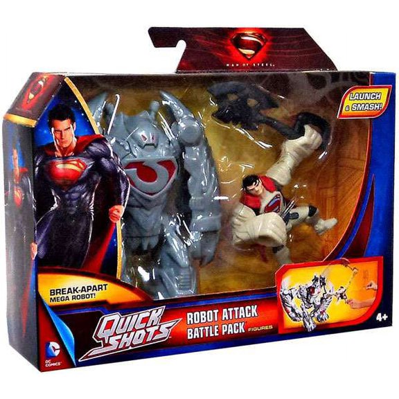 Superman Quick Shots Robot Attack Battle Pack