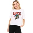 thumbnail image 1 of Superman Radical Biker Women's Boxy Cropped T-Shirt Casual Graphic Tee, 1 of 4