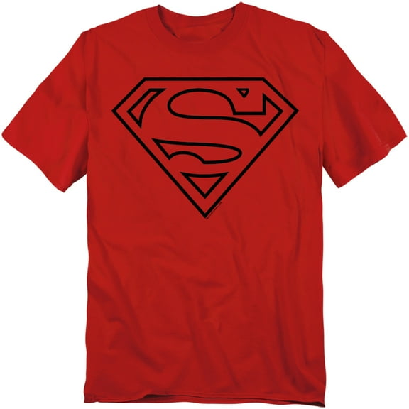 Superman T-Shirt Red Black Shield Unisex Graphic Tee For Men & Women Red 