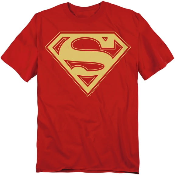 Superman T-Shirt Red Gold Shield Unisex Graphic Tee For Men & Women