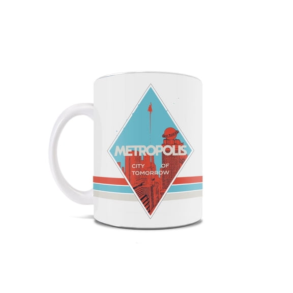 Superman (Retro Metropolis) 11 oz White Ceramic Mug WMUG1712