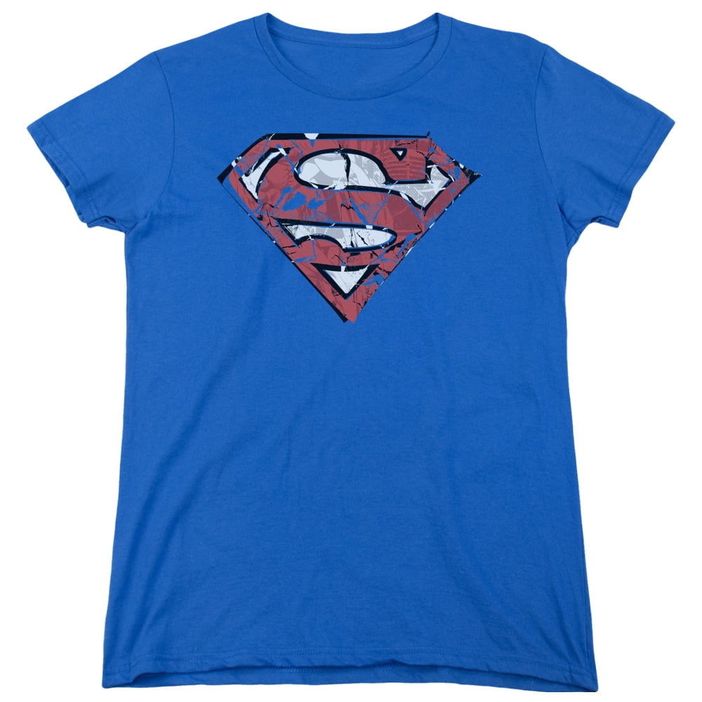 Supeman Ripped Logo Superman - Ripped And Shredded - Women's Short Sleeve Shirt - Large ...