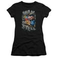 thumbnail image 1 of Superman - Ripping Steel - Juniors Teen Girls Cap Sleeve Shirt - Medium, 1 of 2