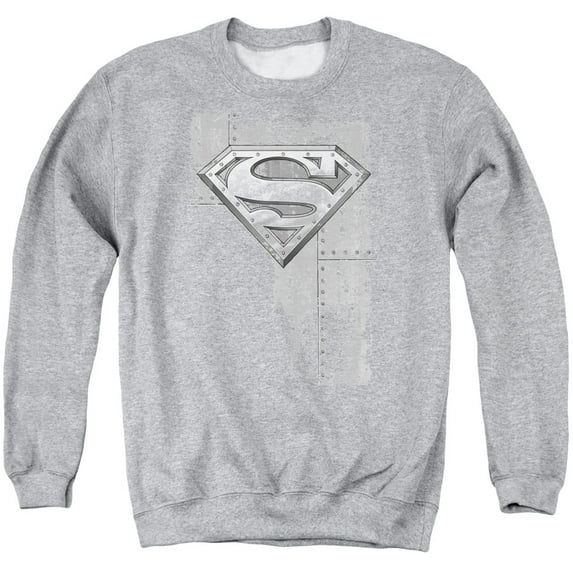 Superman - Riveted Metal - Crewneck Sweatshirt - X-Large
