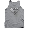 thumbnail image 1 of Superman Riveted Metal Adult Tank Top Athletic Heather, 1 of 2