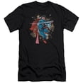 thumbnail image 1 of Superman Rock Breaker Premium Adult Slim Fit 30/1 T-Shirt Black, 1 of 1