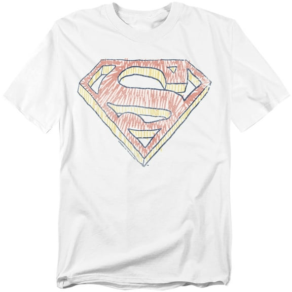 Superman T-Shirt Rough Scribble Logo Unisex Graphic Tee For Men & Women