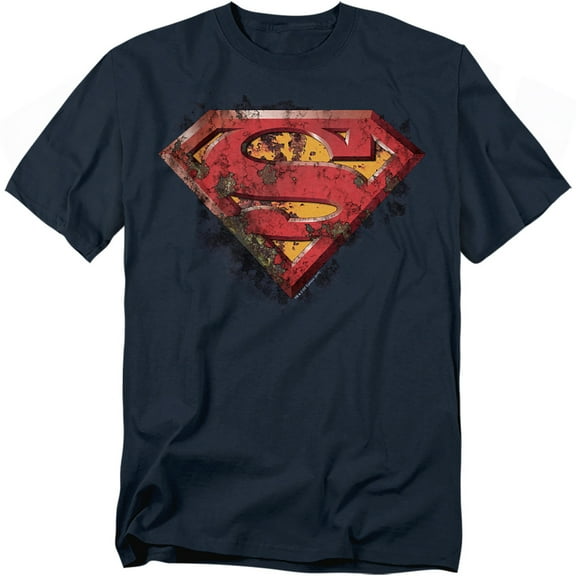 Superman T-Shirt Rusted Shield Unisex Graphic Tee For Men & Women