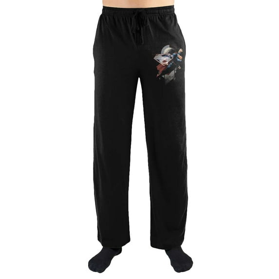 Superman S Emblem Flight Print Men's Sleepwear Sleep Pajama Pants Large