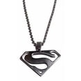 thumbnail image 1 of Superman S Logo Silvertone Pendant Necklace on 25" Chain, 1 of 1