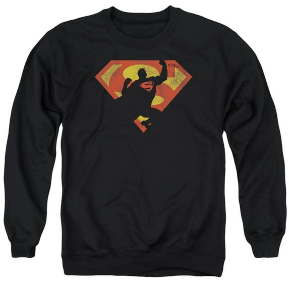 Superman - S Shield Knockout - Crewneck Sweatshirt - Large