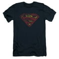 thumbnail image 1 of Superman S Shield Rough Adult 30/1 T-Shirt Navy, 1 of 1