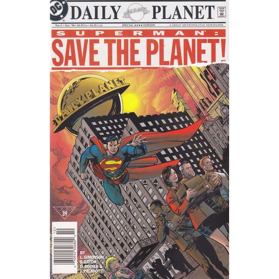 Superman: Save the Planet #1 (Newsstand) VF ; DC Comic Book