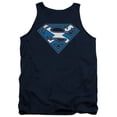thumbnail image 1 of Superman Scottish Shield Adult Tank Top Navy, 1 of 1