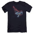 thumbnail image 1 of Superman Scribble & Soar Premium Adult Slim Fit 30/1 T-Shirt Navy, 1 of 1