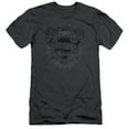 thumbnail image 1 of Superman Scrolling Shield Adult 30/1 T-Shirt Charcoal, 1 of 1