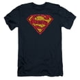 thumbnail image 1 of Superman Shattered Shield Adult 30/1 T-Shirt Navy, 1 of 1