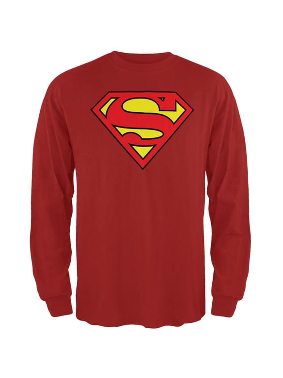 - Shield Logo Red Long Sleeve T-Shirt - Small