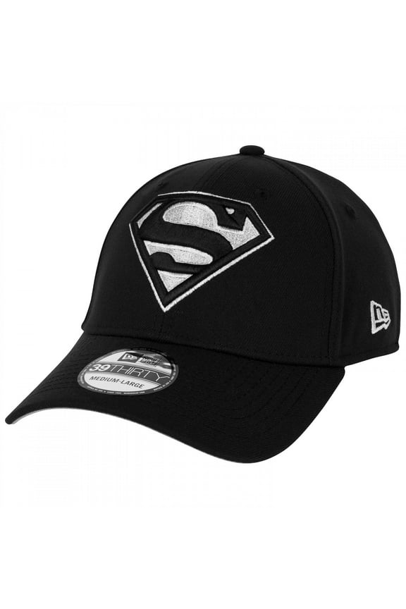 Silver Logo New Era 39Thirty Fitted Hat-Medium/Large