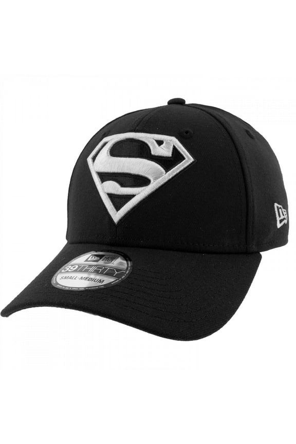 Silver Logo New Era 39Thirty Fitted Hat-Small/Medium