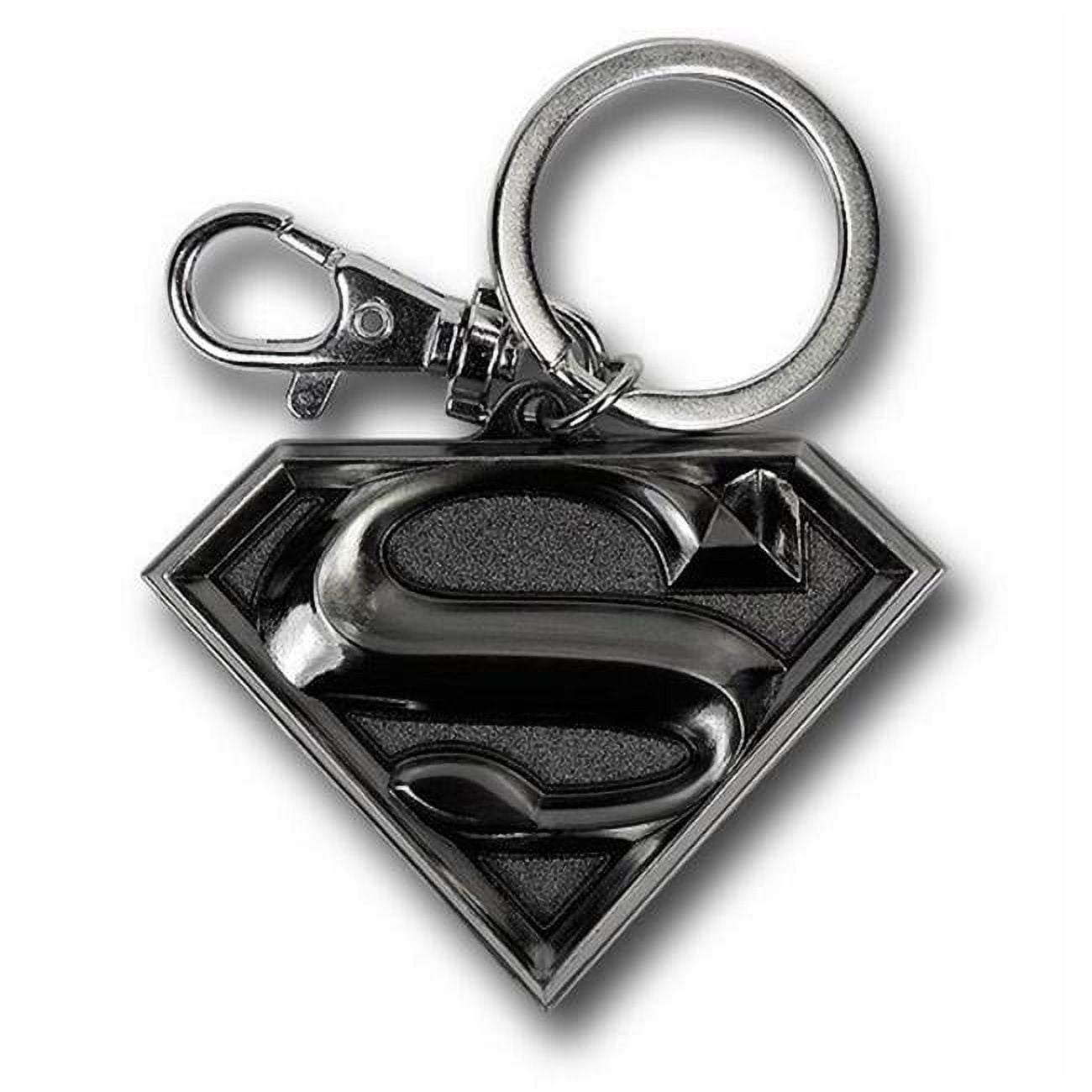 Superman keychain metal clearance