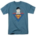thumbnail image 1 of Superman Simple Supes Adult 18/1 T-Shirt Slate, 1 of 1