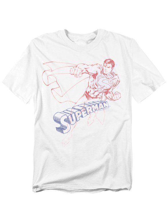 Superman T-Shirt Sketch Unisex Graphic Tee For Men & Women