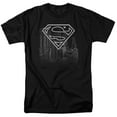 thumbnail image 1 of DC Comics - Superman - Skyline - Adult Unisex Short Sleeve T-Shirt - Black, 1 of 3