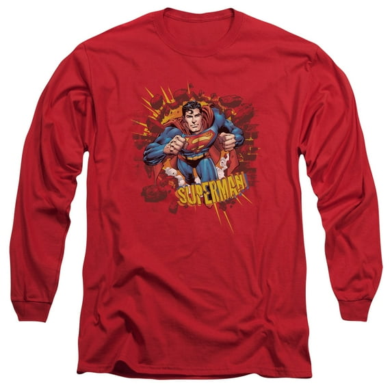 Superman - Sorry About The Wall - Long Sleeve Shirt - XXX-Large