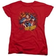 thumbnail image 1 of Superman Sorry About The Wall Women's T-Shirt Red, 1 of 1