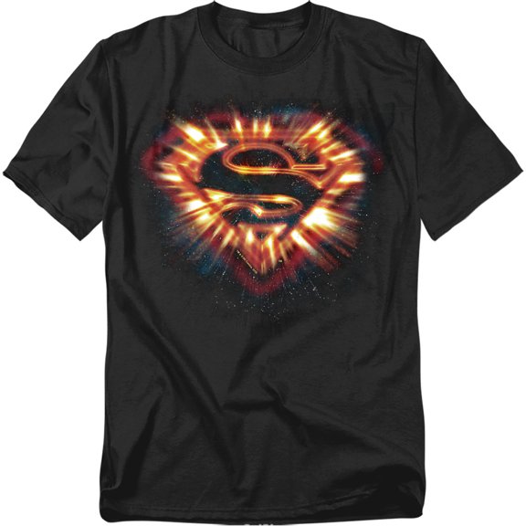 Superman T-Shirt Space Burst Shield Unisex Graphic Tee For Men & Women