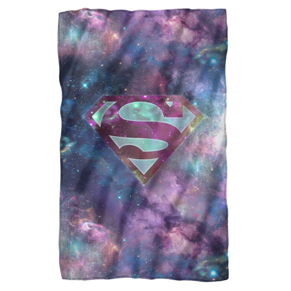 Superman Spaced Out Logo Fleece Blanket 36' x 58',Spaced Out Logo