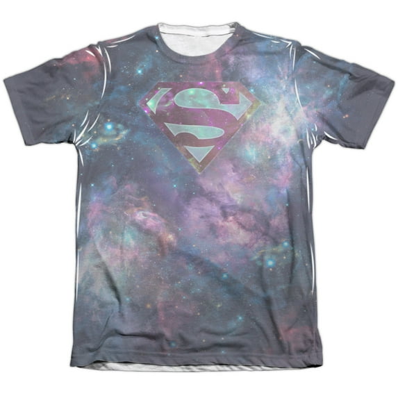 Superman - Spaced Out Logo - Short Sleeve Shirt - Small