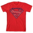 thumbnail image 1 of Superman Star-spangled Logo Boy's Red T-shirt-XS, 1 of 4