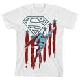 thumbnail image 1 of Superman Stars and Stripes Boy's White T-shirt-Large, 1 of 2