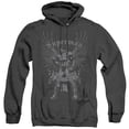 thumbnail image 1 of Superman Steel Adult Heather Hoodie Sweatshirt Black, 1 of 1