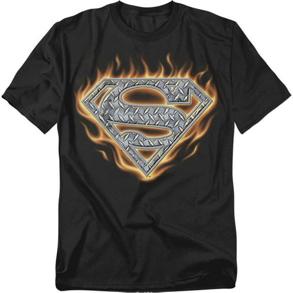 Superman T-Shirt Steel Fire Shield Unisex Graphic Tee For Men & Women