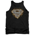 thumbnail image 1 of Superman - Steel Fire Shield - Tank Top - Small, 1 of 2