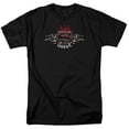 thumbnail image 1 of Superman Steel Flames Shield Adult 18/1 T-Shirt Black, 1 of 1