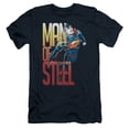 thumbnail image 1 of Superman Steel Flight Adult 30/1 T-Shirt Navy, 1 of 1