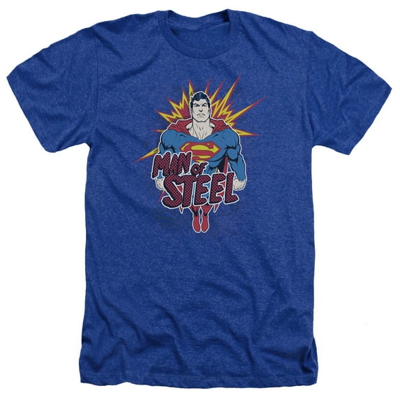 Superman - Steel Pop - Heather Short Sleeve Shirt - Small