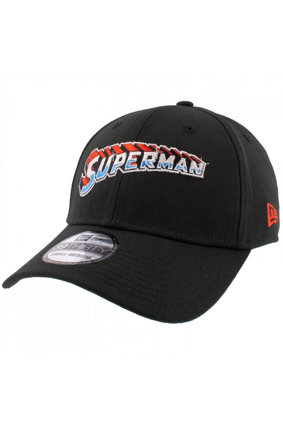 Steel Text Logo New Era 39Thirty Fitted Hat-Medium/Large