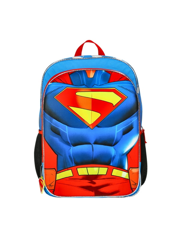 Superman Strength 17" Kids Backpack, Blue