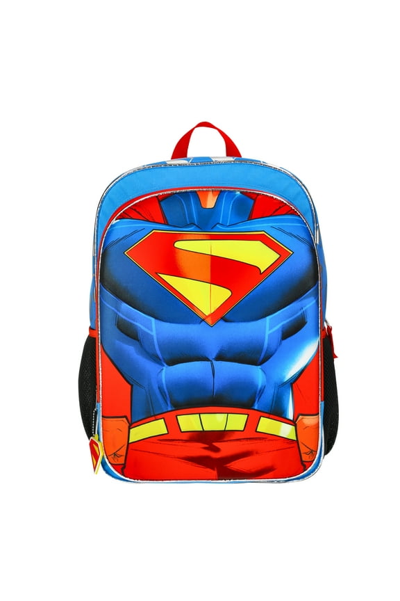 Superman Strength 17" Kids Backpack, Blue