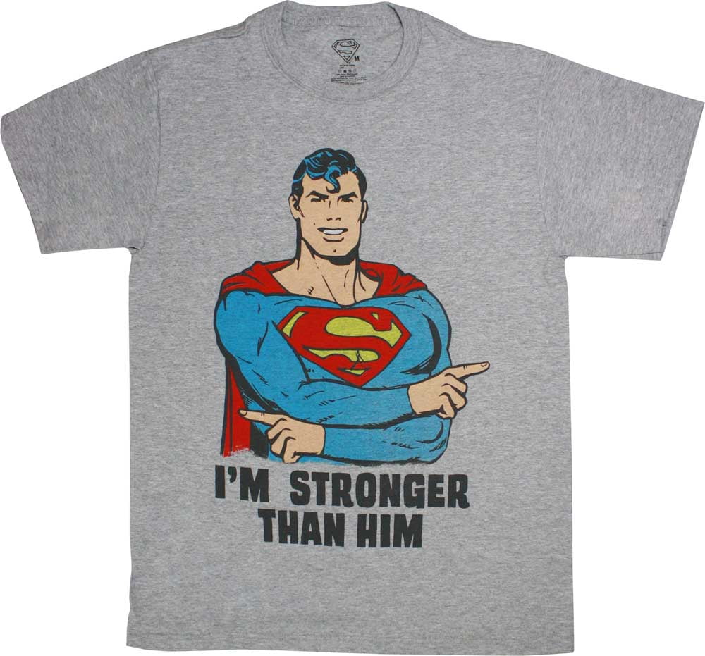 gray superman t shirt