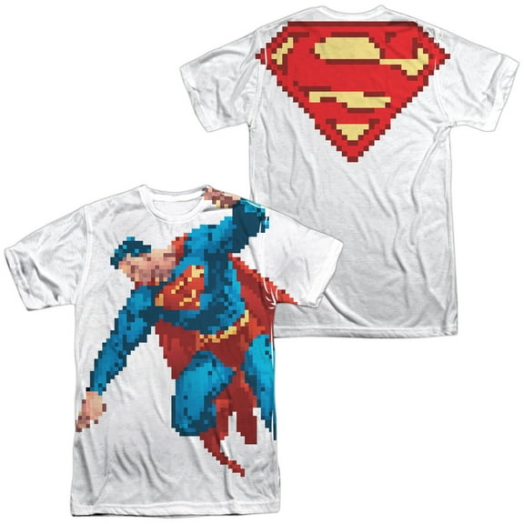 Superman Suoerbit Unisex Adult Sublimated Costume T Shirt (Front/Back), Small Multicolor