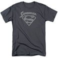 thumbnail image 1 of Superman Super Arch Adult 18/1 T-Shirt Charcoal, 1 of 1