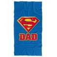 thumbnail image 1 of Superman Super Dad Officially Licensed Beach Towel 30' X 60', 1 of 6