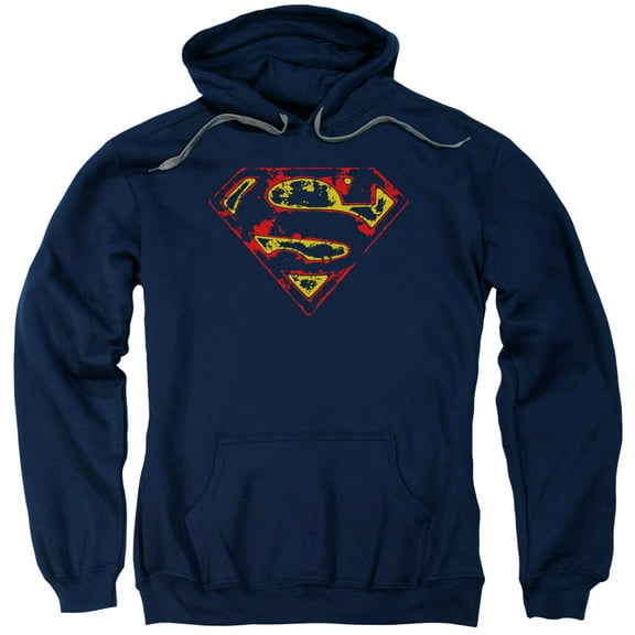 Superman - Super Distressed - Pull-Over Hoodie - Small